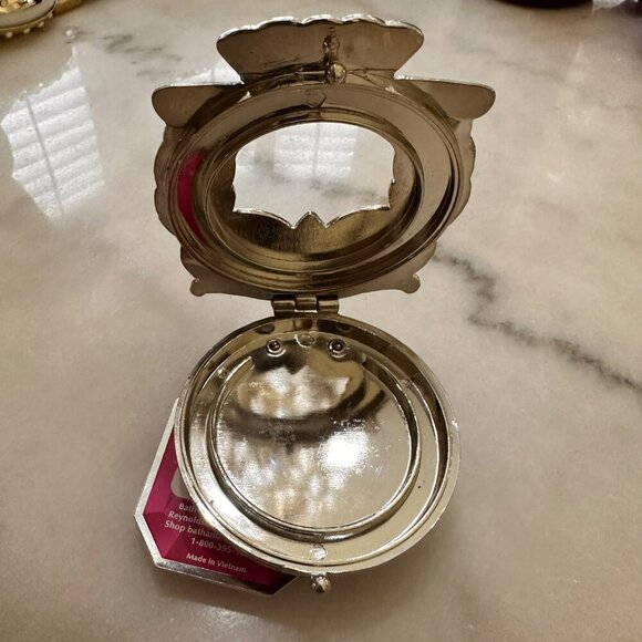 Bath & Body Works Scentportable Pink Owl Rhinestones Eyes Metal  Visor Clip - Picture 6 of 7